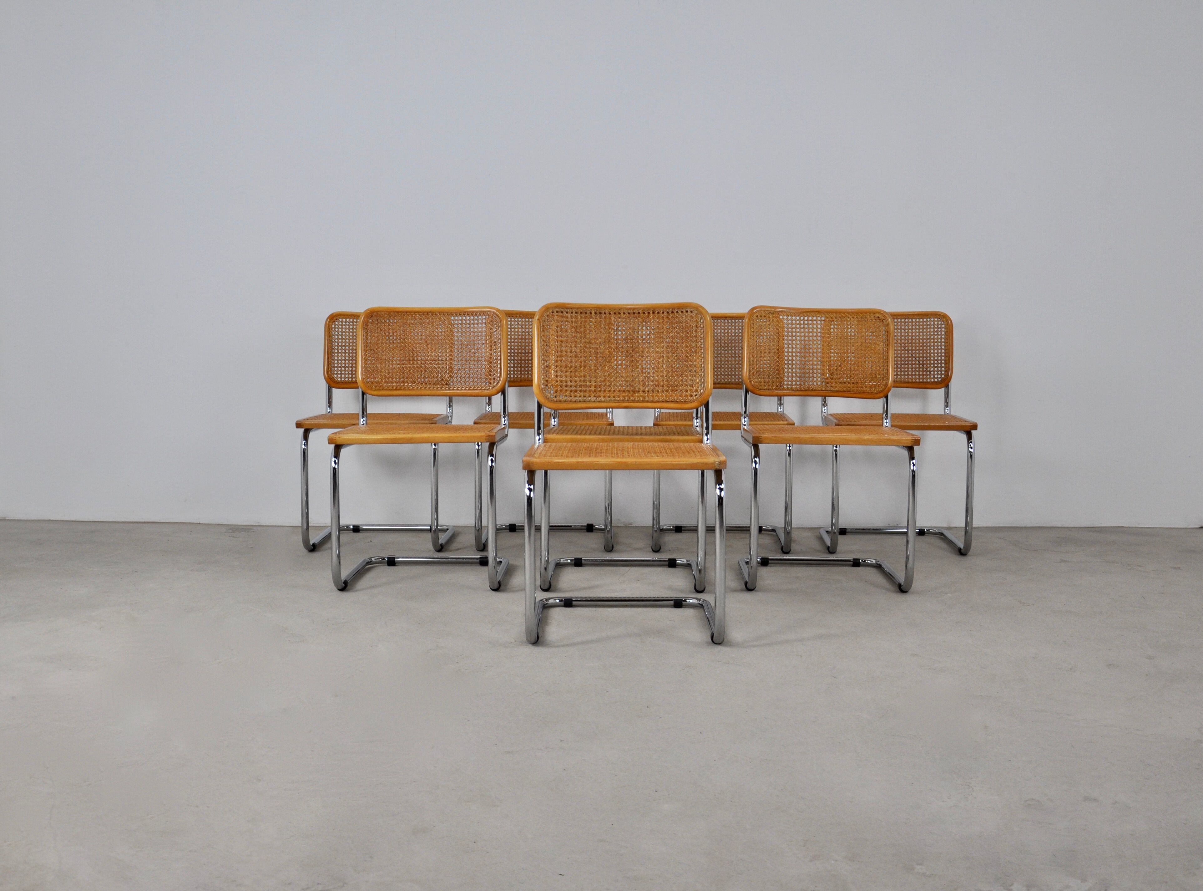 Dinning Chairs B32 By Marcel Breuer set 8