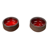 Small modern Danish studio pottery bowls from the mid-century, 1960s, set of 2.