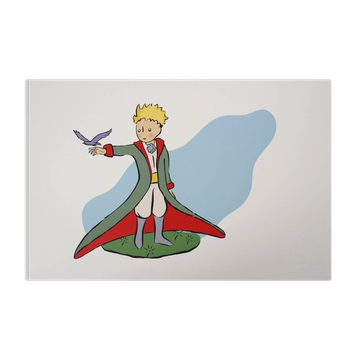Antoine de Saint-Exupéry: The Little Prince and the Bird - Lithograph
