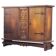 Cabinet en chêne de style baroque brutaliste danois vintage des années 1960
