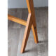 Bureau vintage asymétrique en bois 1960