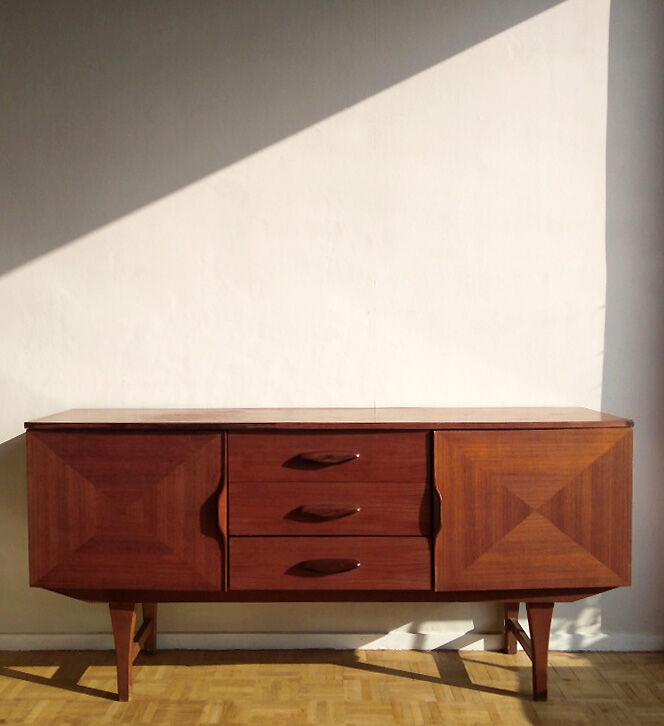 Sideboard inlaid teak 1960s