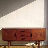 Sideboard inlaid teak 1960s