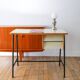 Formica, beech and black metal desk, Modernist Design, 1960