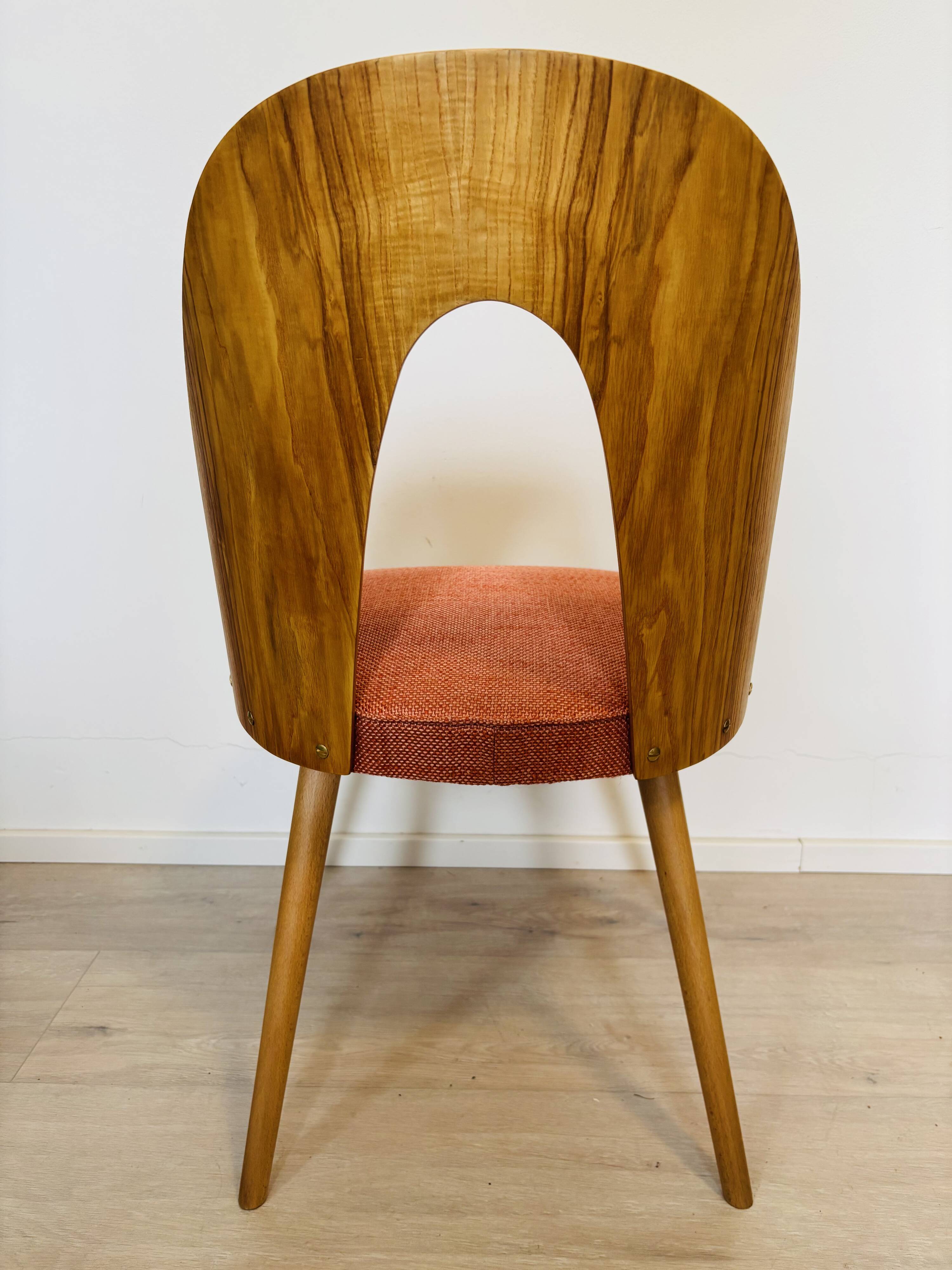 Fully Restored Vintage Dining Chair by Antonin Suman for Ton