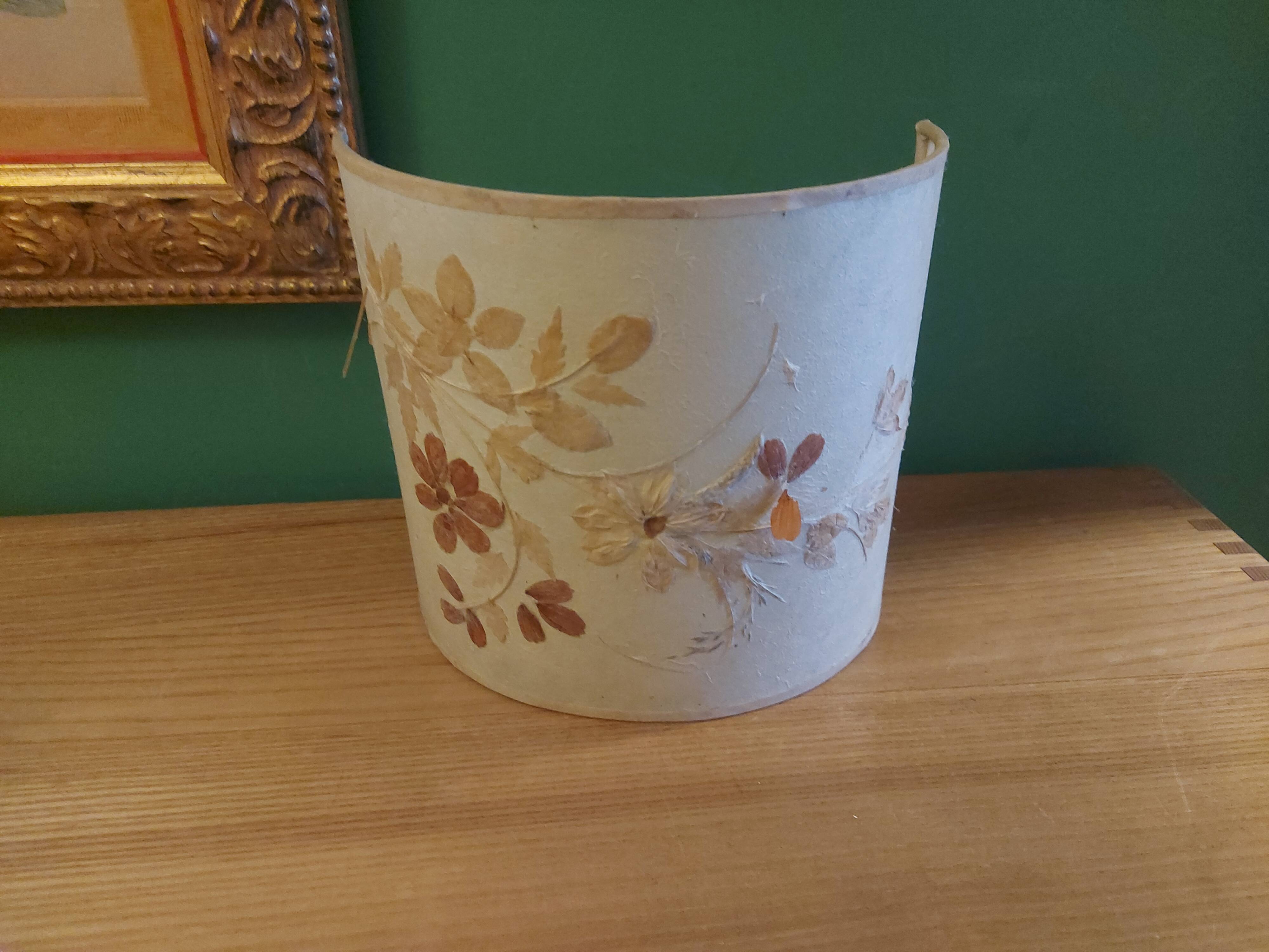 Abat day for wall lamp, decoration dried flowers