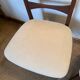 Pair of vintage wood and corduroy chairs