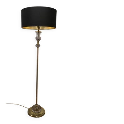 Lampadaire de parquet en verre de Murano. Attribué à Barovier & Toso