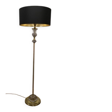 Lampadaire de parquet en verre de Murano. Attribué à Barovier & Toso