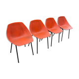 Shell chairs by Pierre Guariche for Meurop, Belgium, 1960