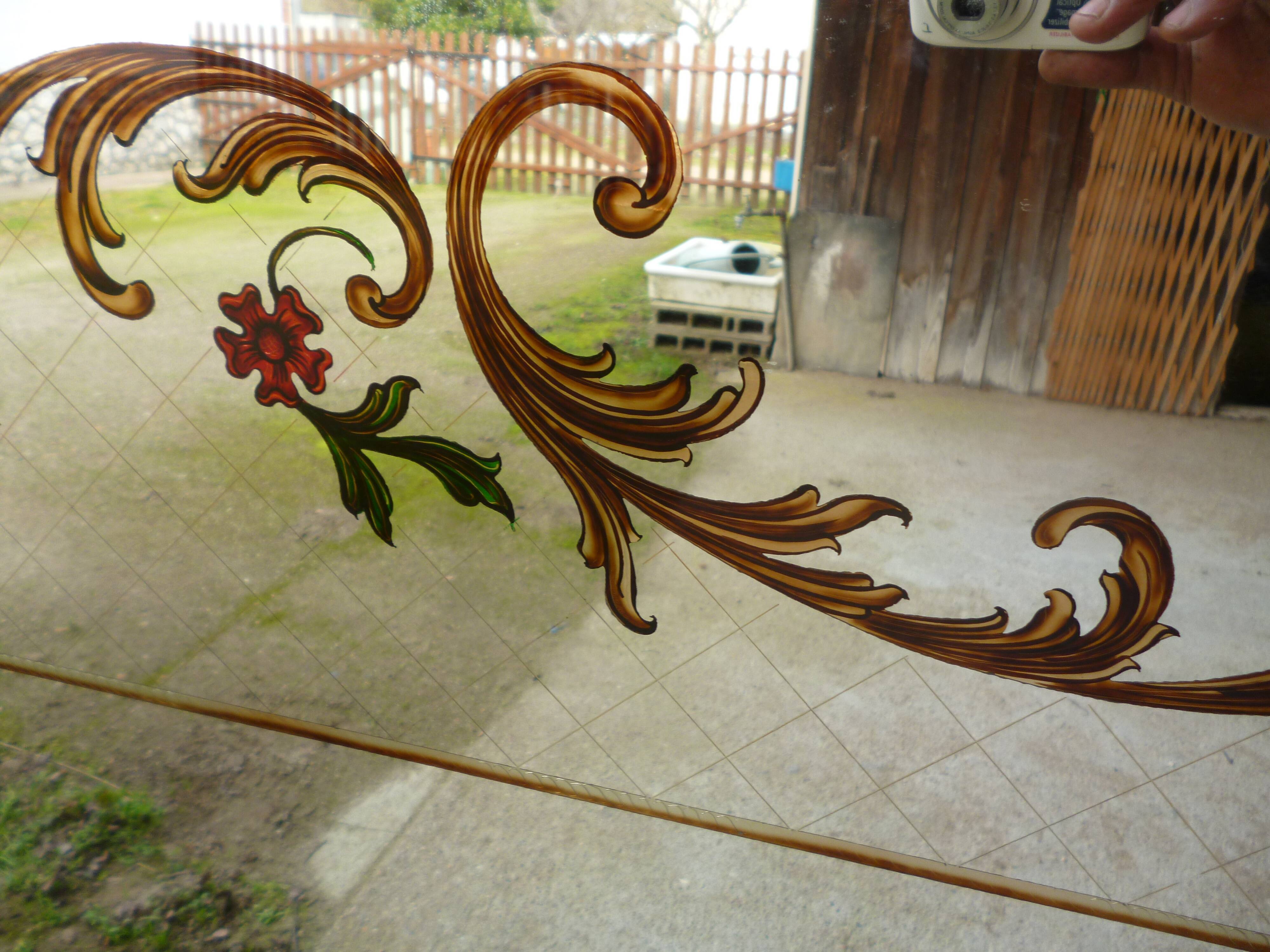 Enlarged Art Deco mirror