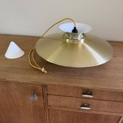 Vintage Danish gold pendant - Louis Poulsen Style - Danish design pendant