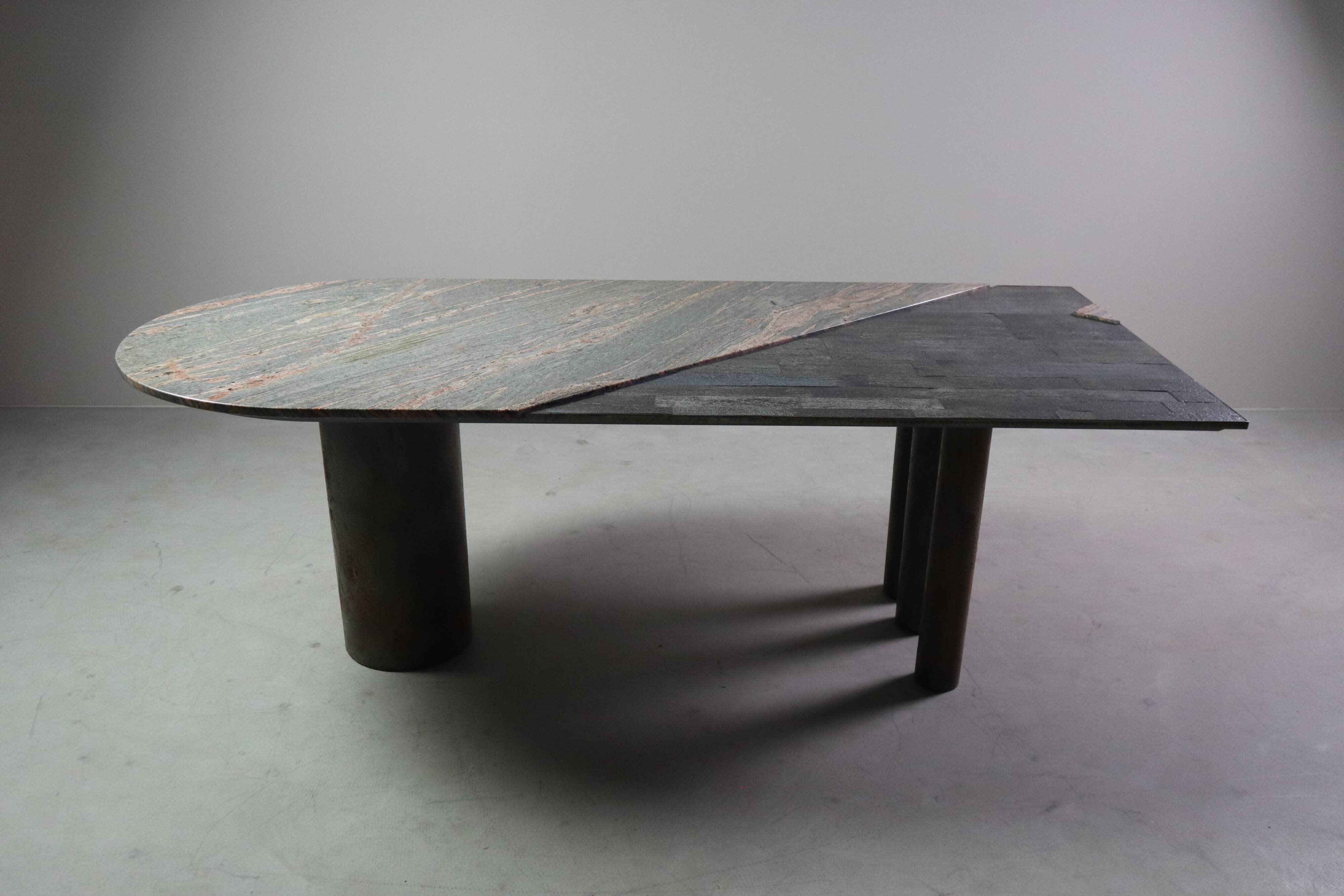 Postmodern dining table by Pia Manu, Belgium, ca. 1990