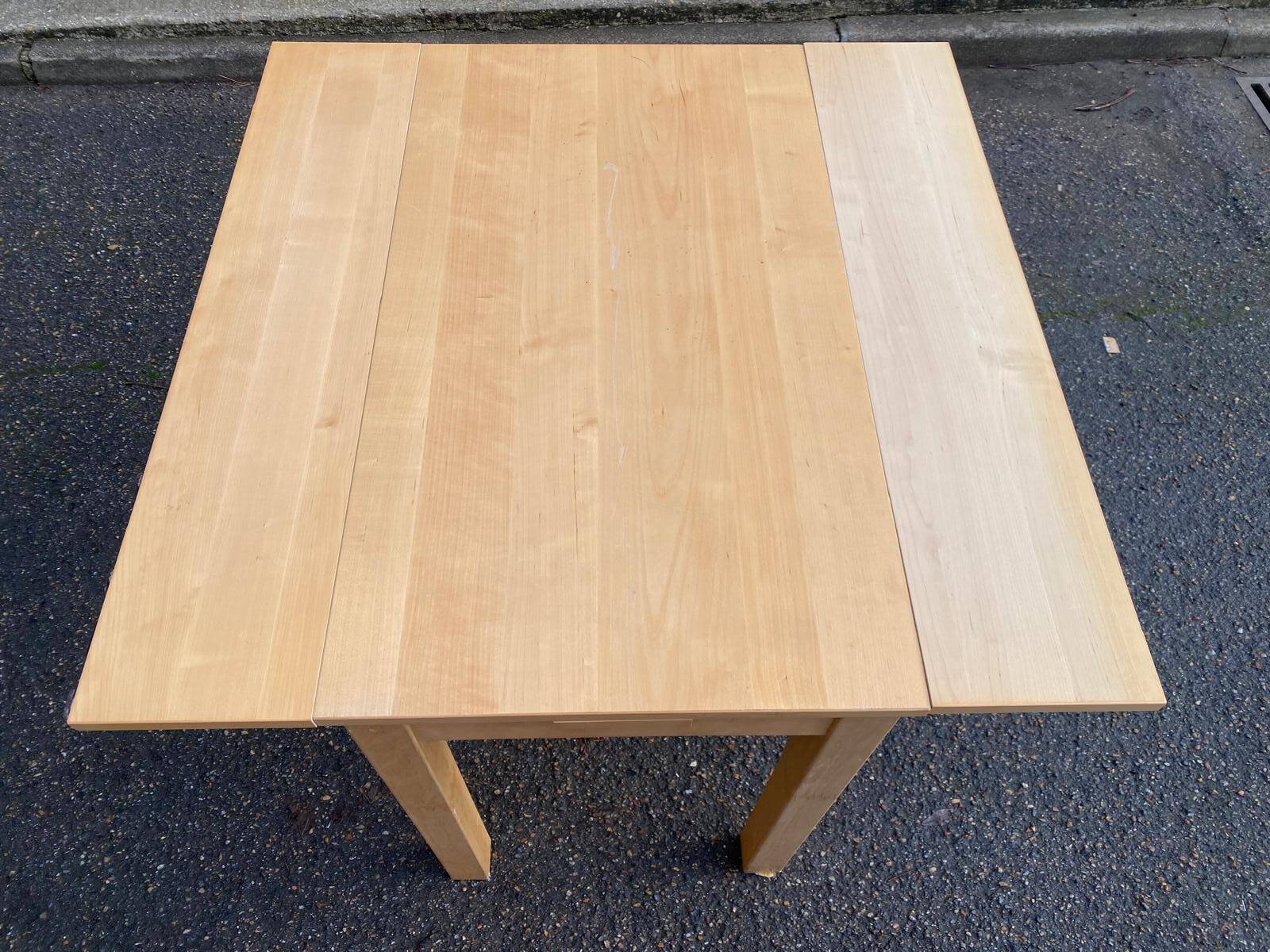 Scandinavian extendable dining table console 50-90cm