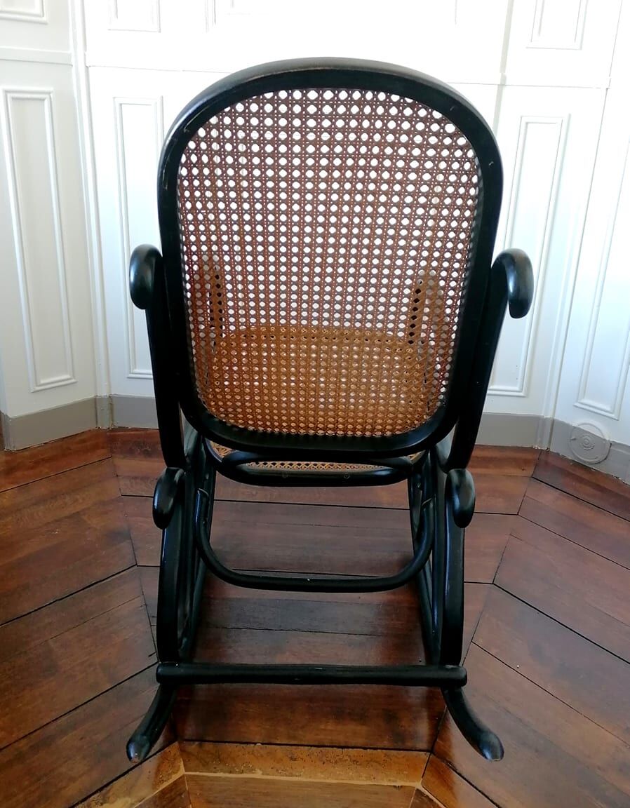 Rocking chair Thonet n°10 , 1908 original label