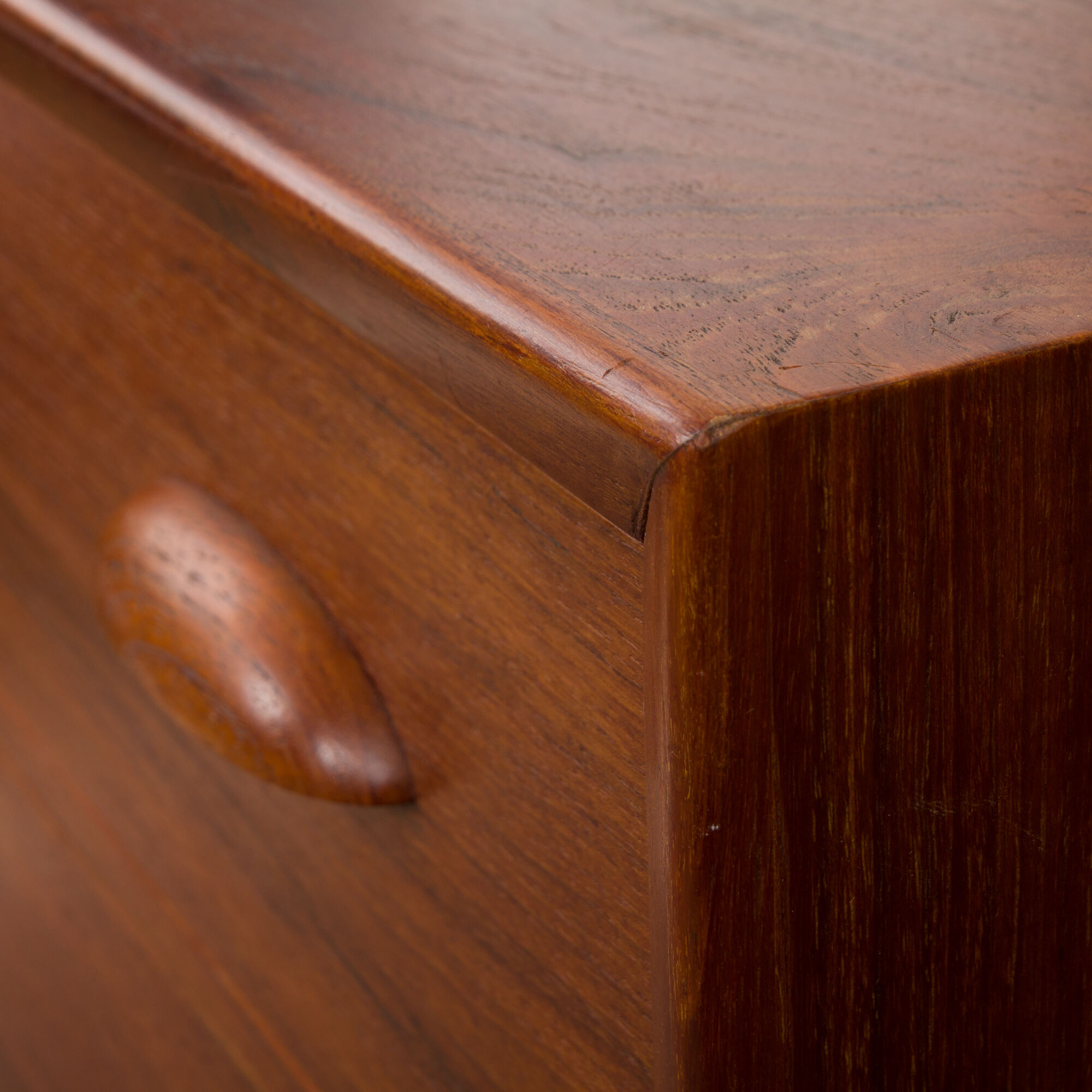 Danish  teak dresser with hidden mirror