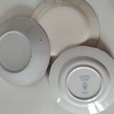 Trio of plates with rooster - Eastern earthenware