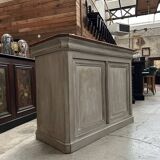 Patinated bar counter