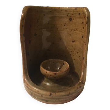 Stoneware candle holder