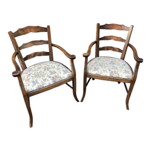 2 fauteuils type bridge - art