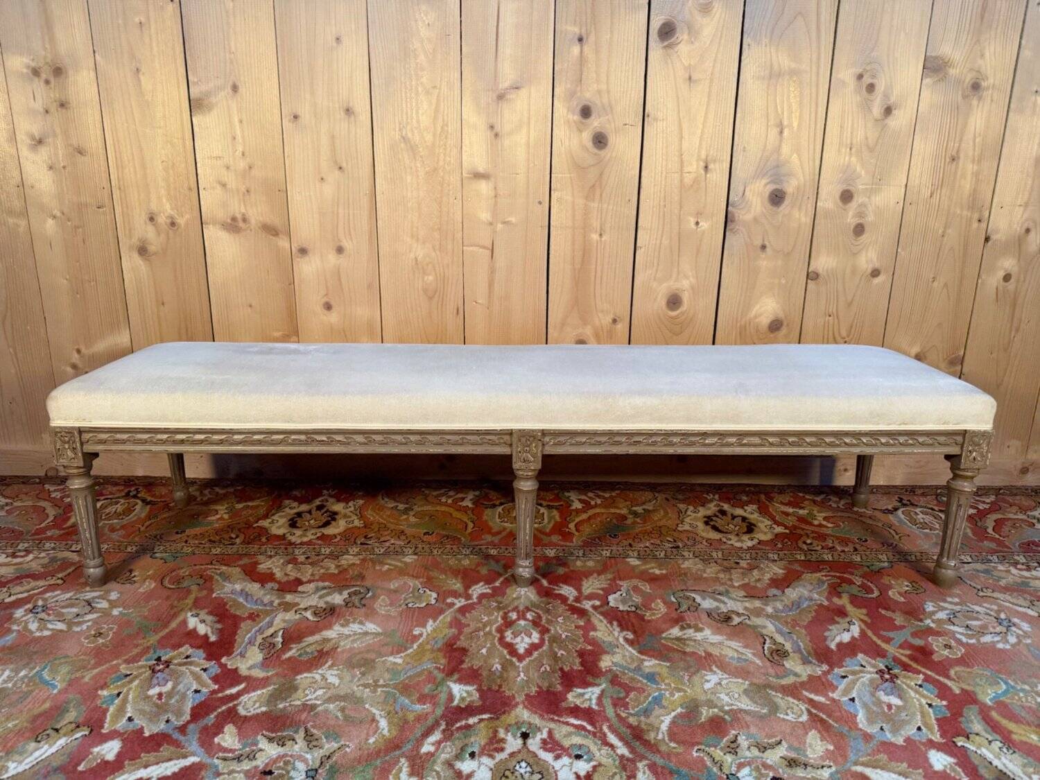 Bench - 6-foot Louis XVI style banquette