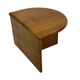 Vintage Side Table In Oak Minimalist 80's Design