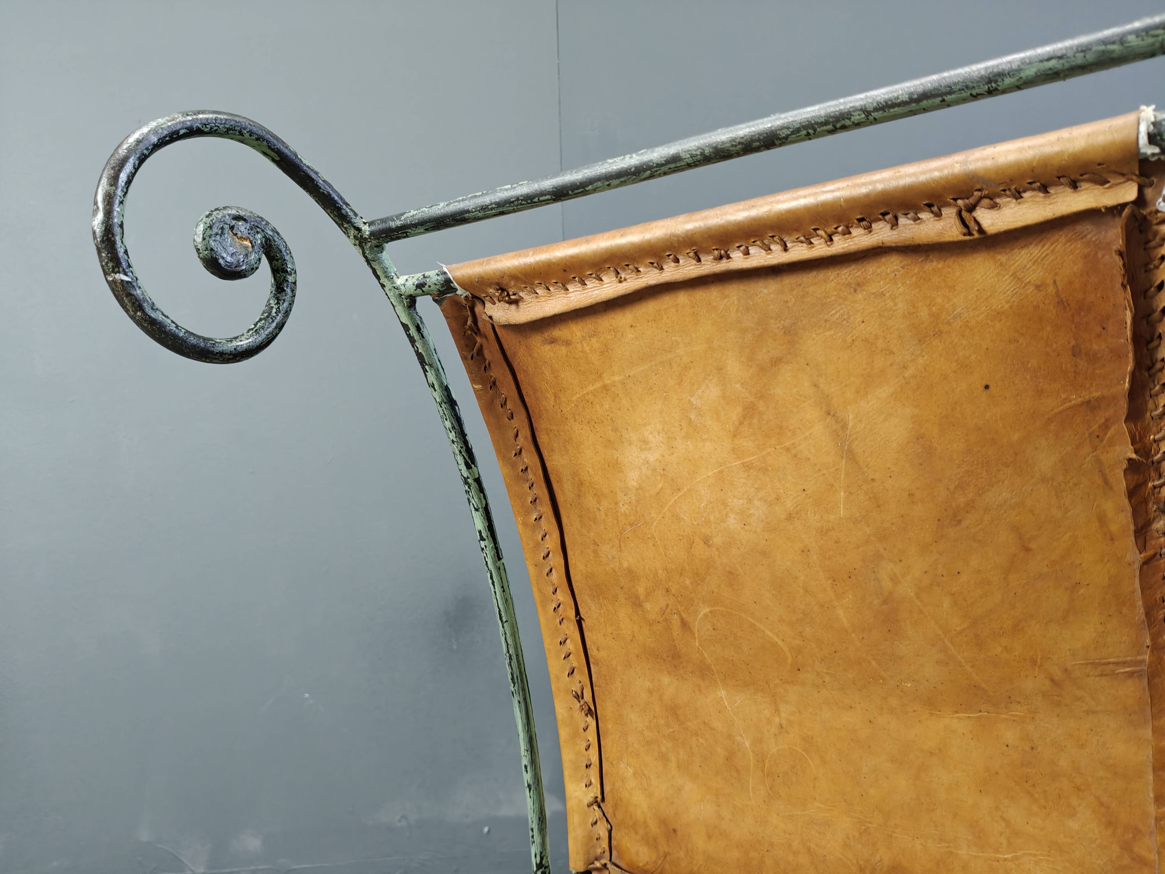 Spanish wrought iron dining chairs, 1960s