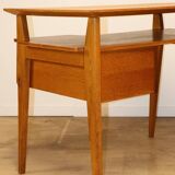 Bureau vintage de Roger Landault en chêne, 1950