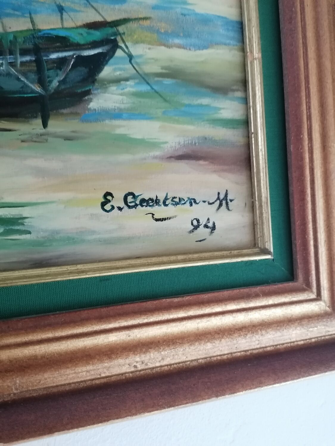 Oil painting Low tide