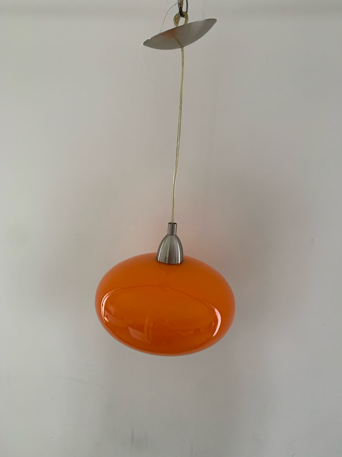 Vintage orange hanging lamp