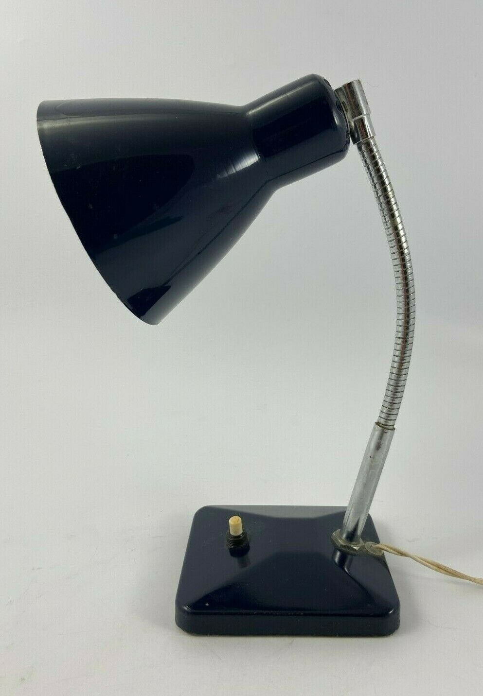 Blue lamp in metal 1960 reglable articulee vintage