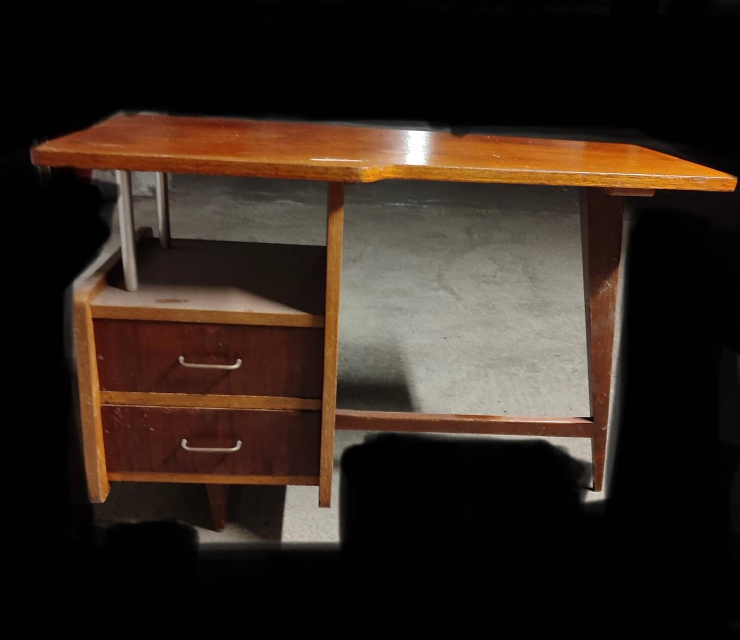 Bureau bois vintage années 60