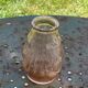 Vase a jacinthe en verre rose, verre moulé art deco