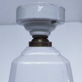 Art deco opaline porcelain lamp