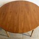 Table de repas scandinave en palissandre clair des années 60