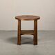 Dutch Art Deco Modernist Amsterdam School side table in Oak square inlay