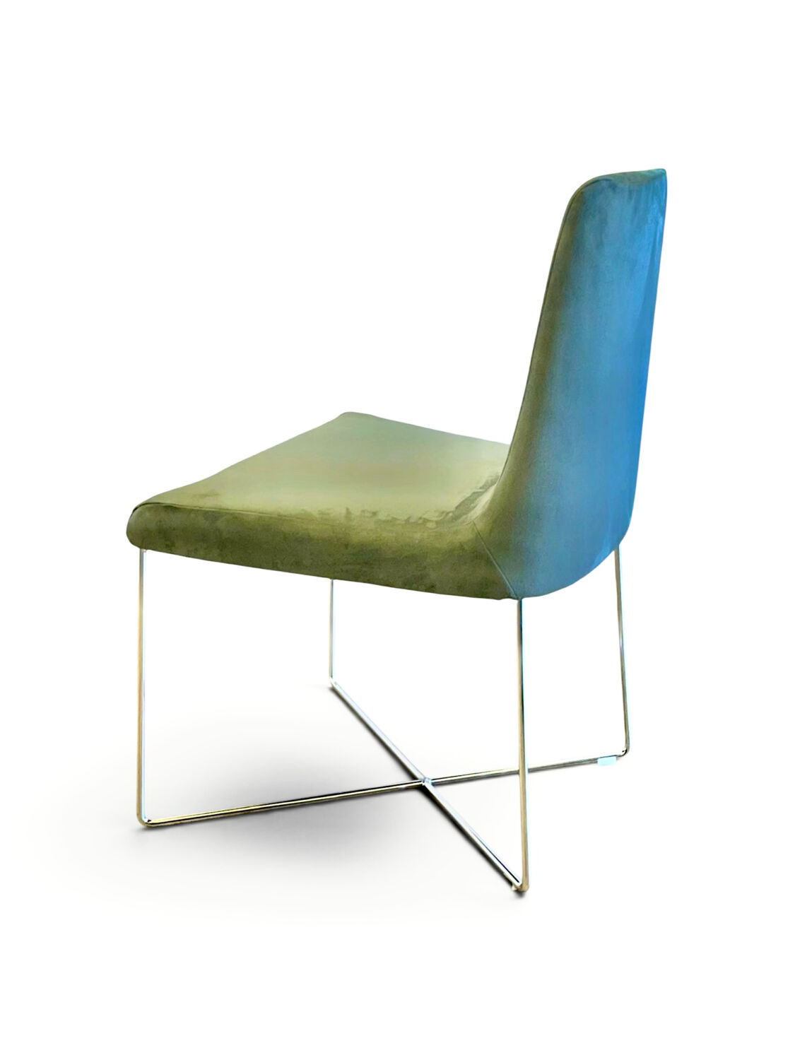 Chaises design Ligne Roset - So par Soda design - velours vert ni