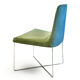 Chaises design Ligne Roset - So par Soda design - velours vert ni