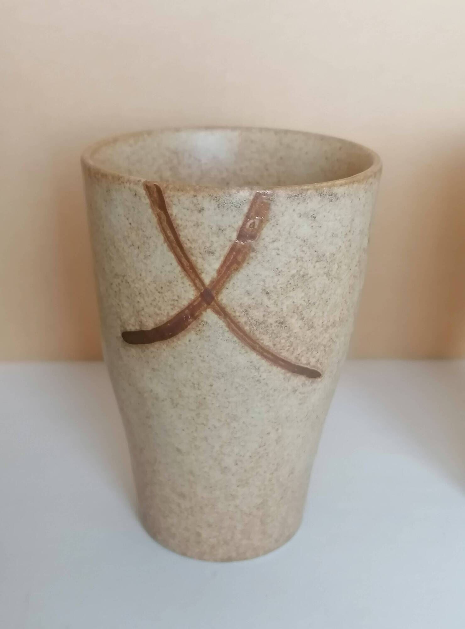 4 ceramic cups handcrafted