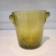 Vintage bubble-blown glass ice bucket by Biot.