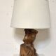 Olive wood lamp 1950