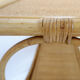 Vintage three-tier rattan shelf in bohemian style - 1960s