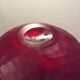 Large Vase Murano vintage ball in faceted glass paste