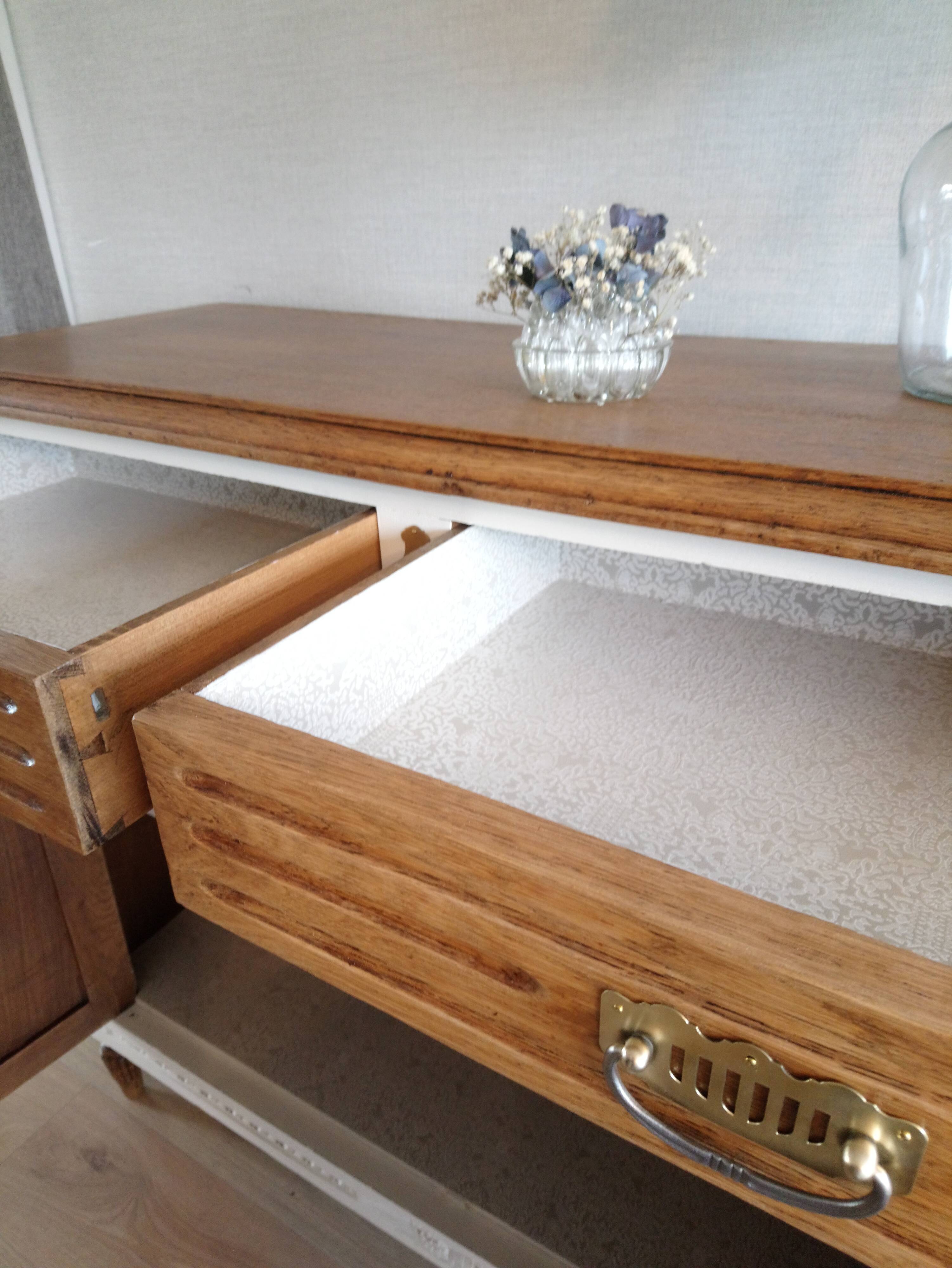 Buffet en chêne relooké