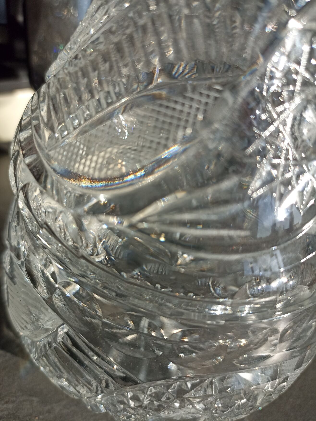 Candy-hood pear cut crystal