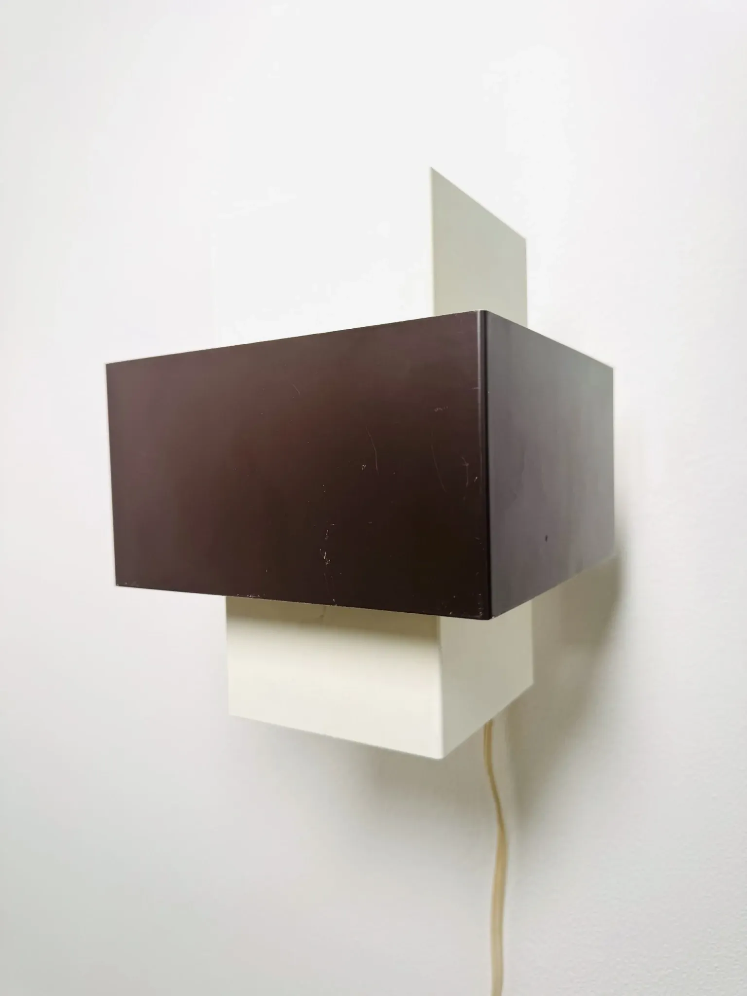Geometric Wall Lamp By J.J.M. Hoogervorst For Anvia Nederland, The Netherlands, 1960S