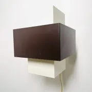 Geometric Wall Lamp By J.J.M. Hoogervorst For Anvia Nederland, The Netherlands, 1960S