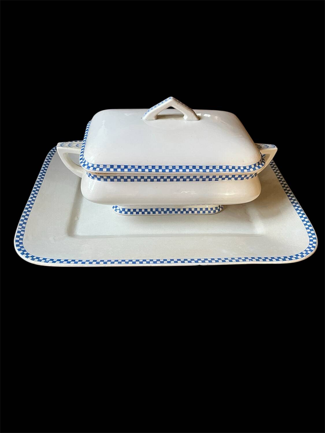 Lustucru Sarreguemines serving platter set