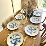 Set of eight German porcelain plates from the 1950s