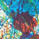 Affiche d'exposition réalisée en lithographie originale Sam Francis, explosion de couleurs, 1983.
